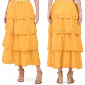 House of Harlow 1960 Maxi Skirt Set - Yellow/Mustard